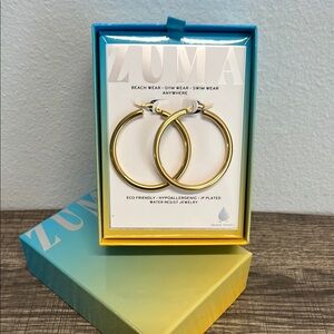Gold Hue Hoop Earrings ✨